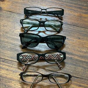 Women’s Ray-Ban, Prada and Guess Frames. Sold as is.